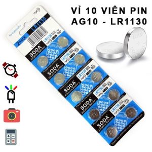 Pin TianQiu AG10/LR1130 Vỉ 10 Viên