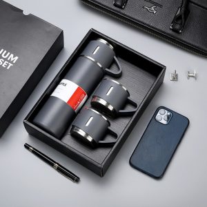 Set Bình Giữ Nhiệt + 2 Ly Cách Nhiệt Vacuum Flask 500ml