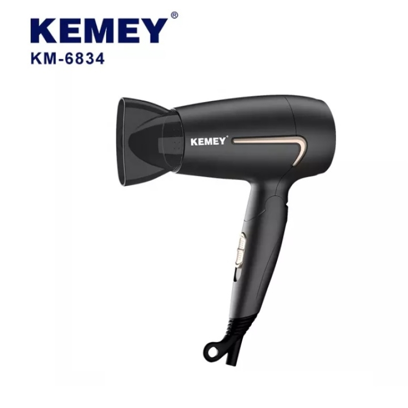 Máy Sấy Tóc Gấp Gọn 3 Tốc Độ Sấy Kemey KM-6834