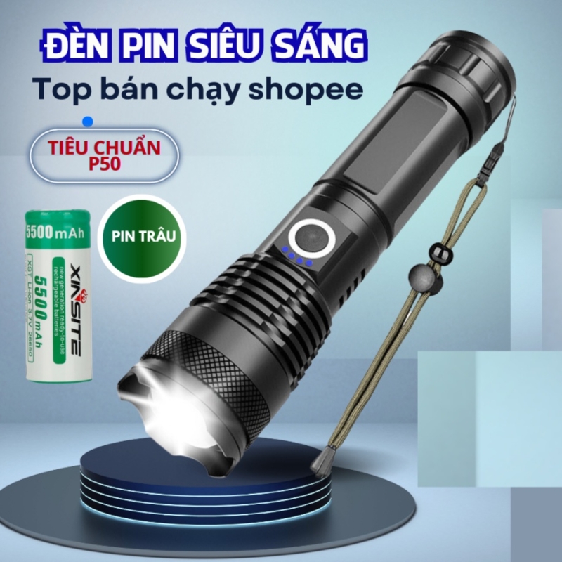 Đèn Pin Cầm Tay P50, 835, 825 Siêu Sáng