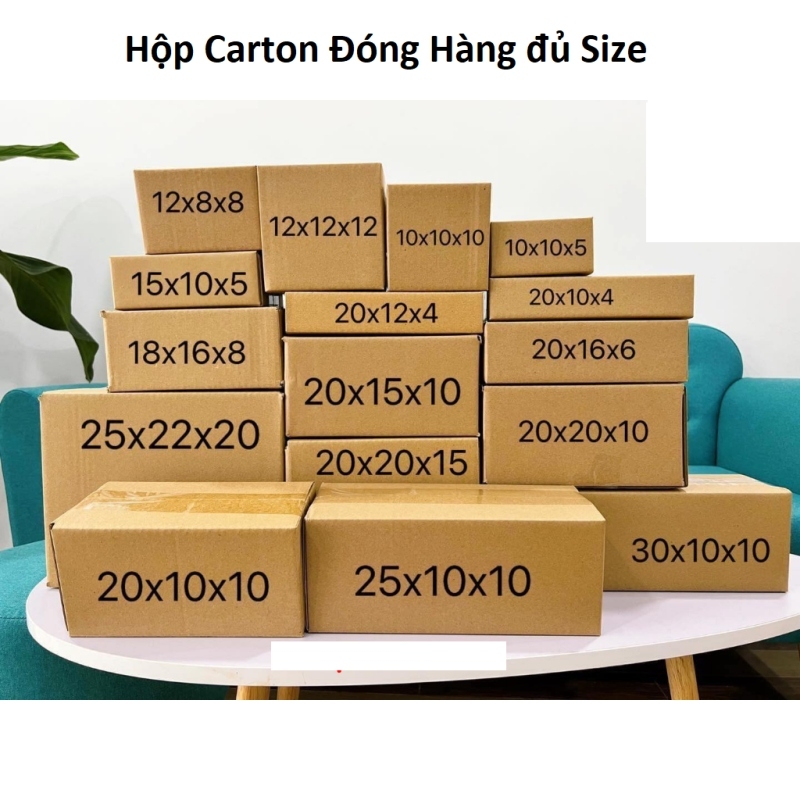 Combo 5 Hộp Carton Đóng Hàng Size 20x10x10cm