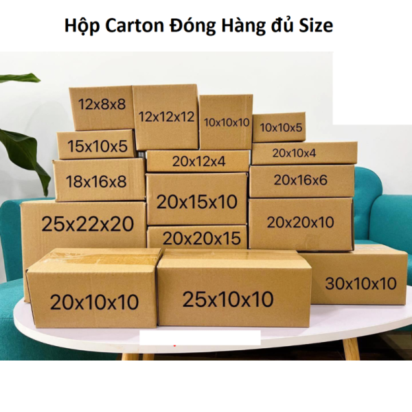 Combo 5 Hộp Carton Đóng Hàng Size 25x15x10cm