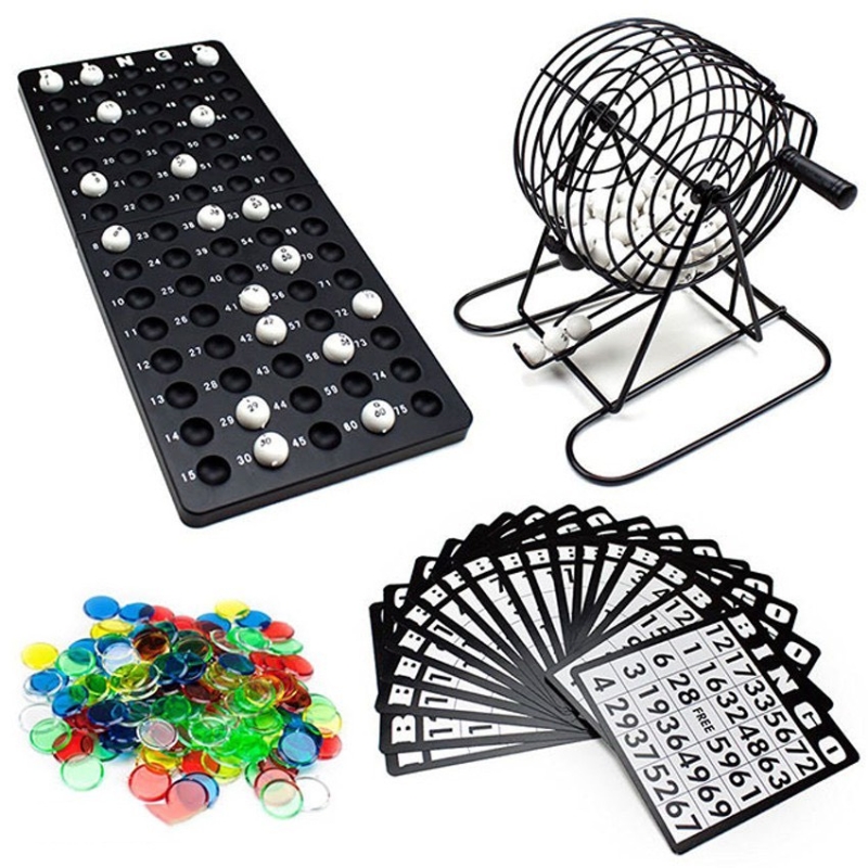 Bộ Trò Chơi Bingo Lô Tô Lồng Sắt Chắc Chắn