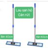 Cây lau nhà công nghiệp ẩm san hô cán rút (bàn 40x11cm)