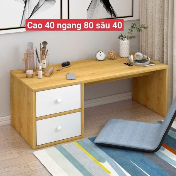 Bàn trang điểm ngồi bệt 2 ngăn kéo BTD-02