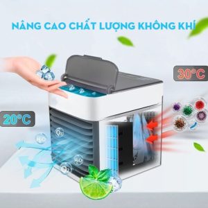 Quạt Nước Đá Điều Hòa Mini Vuông 18008