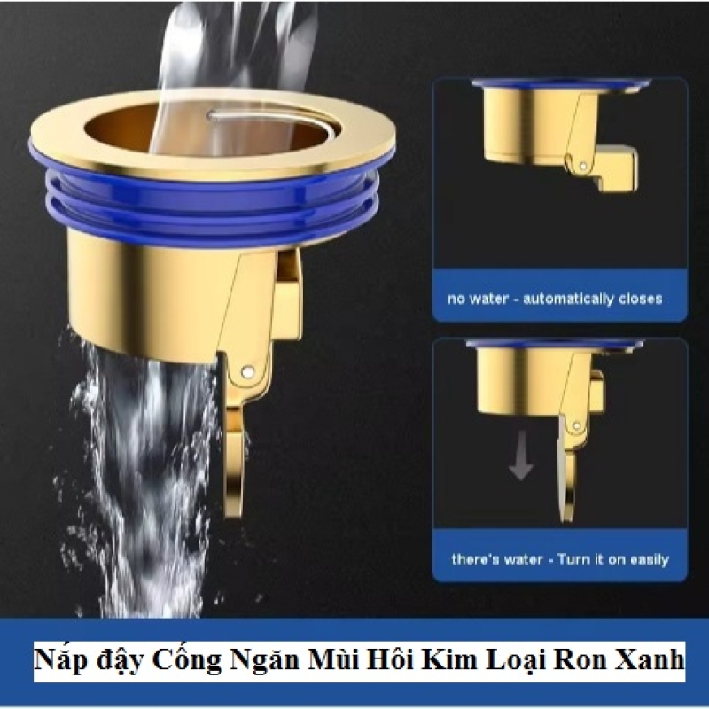 Nắp đậy Cống Ngăn Mùi Hôi Kim Loại Ron Xanh