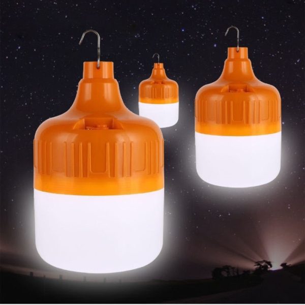 Bóng Đèn Buld Tích Điện (Đui Màu Cam) 100w