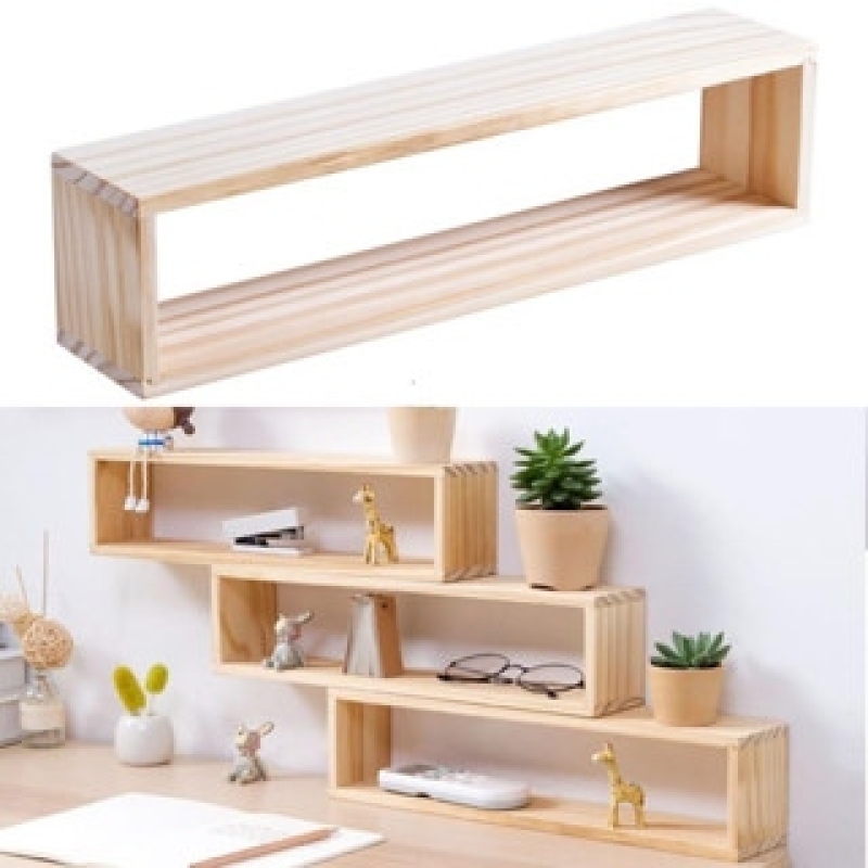 Kệ Gỗ Trang Trí Ô Hình Chữ Nhật 40 X 10 X 10cm (010)