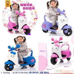 Xe máy điện mèo kitty B2855, JB198 (đặt hàng báo trước 2 tiếng)