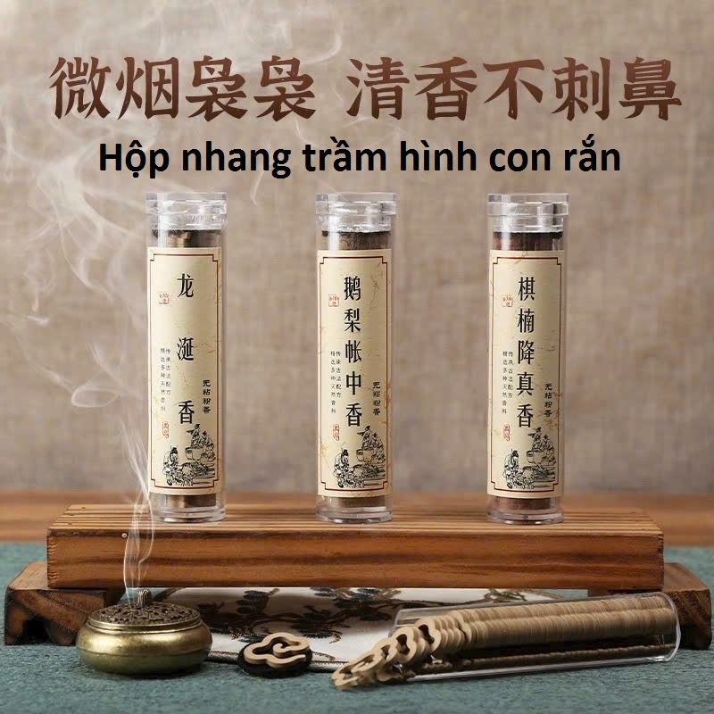 Hộp nhang trầm hình con rắn