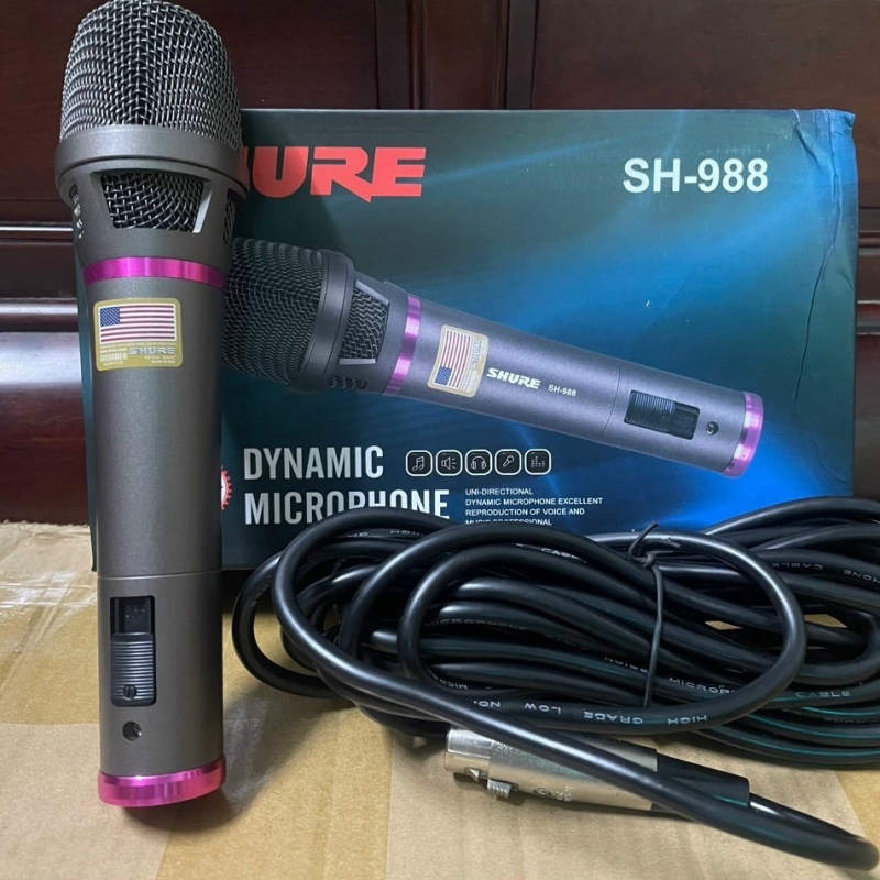 Micro có dây karaoke Shure SH-988