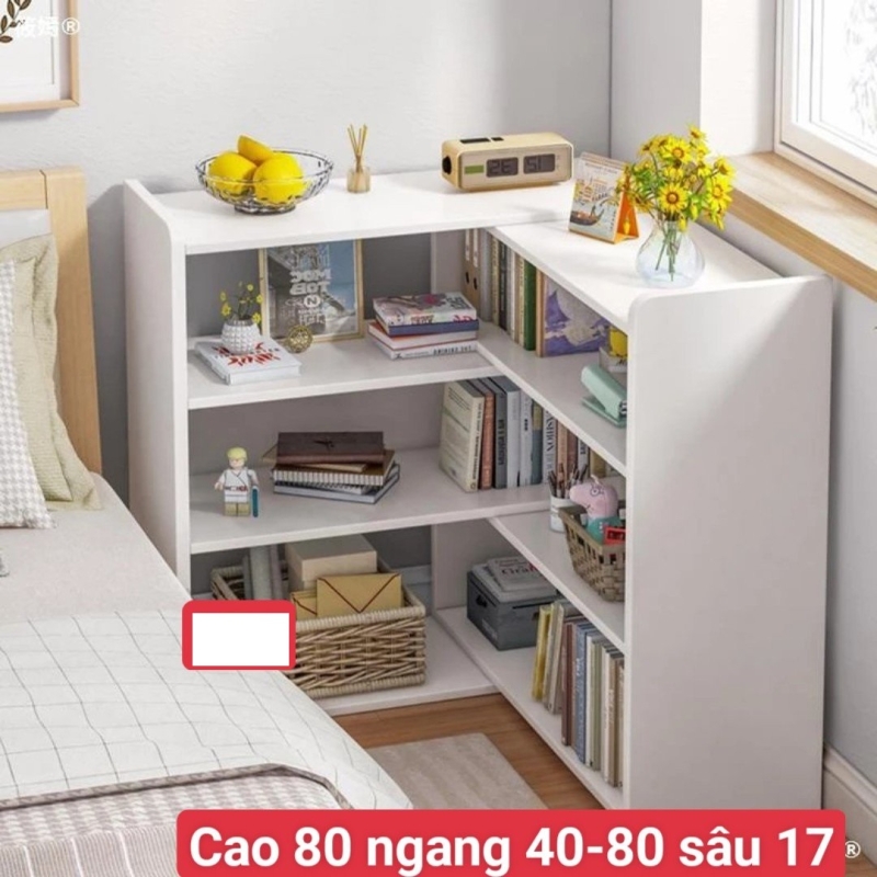 Kệ sách gỗ đa năng xoay 90 độ