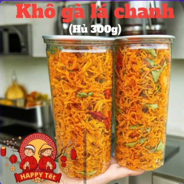 Khô Gà Lá Chanh Hủ 300g