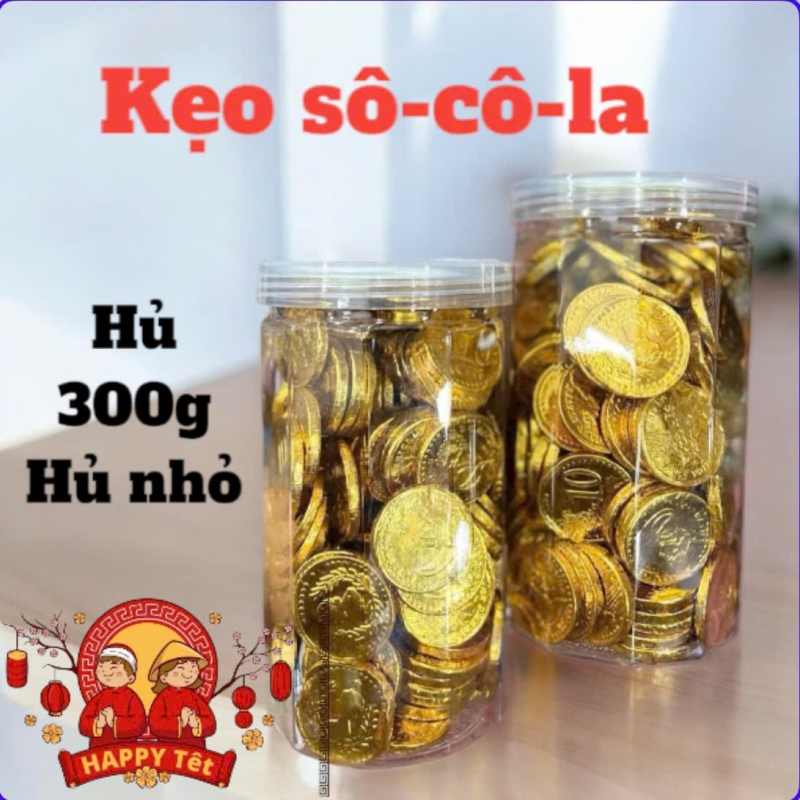 Kẹo Socola đồng Tiền Mỹ. Hủ 300g