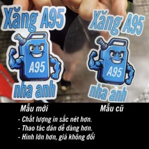 Decal Tem Dán Nắp Bình Xăng ô Tô